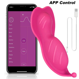 Buy c-without-remote Bluetooth Female Vibrator Women&#39;s Dildo Butterfly Vibrator Sex Toys for Women APP Remote Control Anal Vibrators for Women Couple