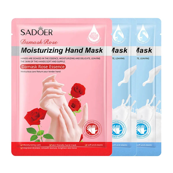 3 Pairs Moisturizing Hand Mask Hands Spa Gloves Exfoliating Hand Patches Gloves Peeling Remove Dead Remover Hands Masks