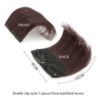 Buy a55-dark-brown-10cm 10-20cm Human Hair Invisable Seamless Hair Pad Extension