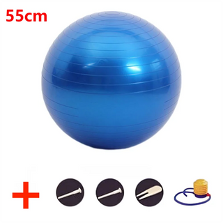 Buy 55cm-blue 45-95cm Anti-Burst Yoga Ball Thickened Exercise Ball for Pilates Balance Stability Workout Pregnancy Birthing Physical Therapy