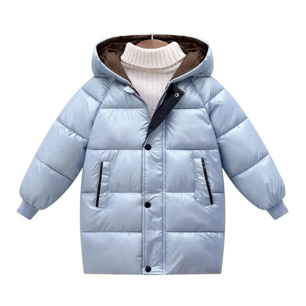 2023 Winter Girls Down Jackets Autumn Fashion Boys Warm Down Jacket Kids Hooded Outerwear High Quality Children Snowcoat Coats