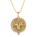 Aromatherapy Necklace Tree of Life Diffuser Jewelry Vintage Open Locket Pendant Essential Oil Perfume Aroma Diffuser Necklace