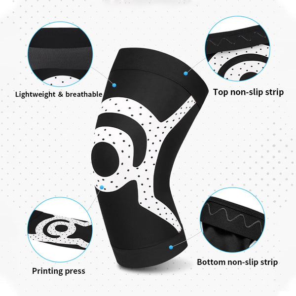 BraceTop Summer Ultra-Thin Knee Joint Protector Sports Knee Pads Exercise Yoga Dancer Decompression Kneecap for Running Cycling