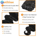 Clip in Hair Extensions Human Hair Brazilian Body Wave Clip in 8 Pcs/Set Natural Black Color Clip Ins Remy Hair 8-26 Inch 120G