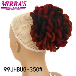 Buy lsfbzb-99jhbugh350 Afro Puff Drawstring Ponytail Extension Synthetic Kinky Curly Ponytail Hair Chignon Dreadlock Buns Afro Puff for Black Women