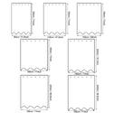 Thick PEVA Water Cube Shower Curtain