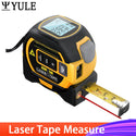 3 in 1 Laser Tape Measure Rangefinder Infrared High-Precision Intelligent Electronic Ruler Cross Line Measuring Instrument Level