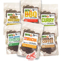 Cricket Sample Pack Six Pack - Sriracha - Chocolate Coffee - Sour Cream & Onion & BBQ - Curry - Honey Mustard