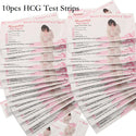 10pcs Early Pregnancy Test Strips HCG Urine Measuring Testing Kit for Women Household Rapid Over 99% Accuracy Test Sticks