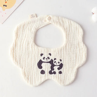 Buy mother-child-pandas Cotton Gauze Baby Print Bibs Infant Bib