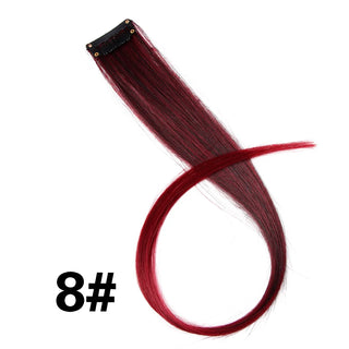 Buy 8 Alileader Clip on Hair Extension 57Color Ombre Straight Hair Extension Clip in Hairpieces High Temperature Faber Hair Pieces