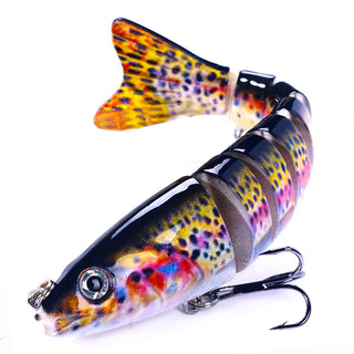 Buy 12-8cm-18g-c12 12.8cm-18g Lifelike Multi Jointed Sinking Wobblers Fishing Lures Pike Swimbait Crankbait Minnow Trout Bass Fishing Tackle Baits