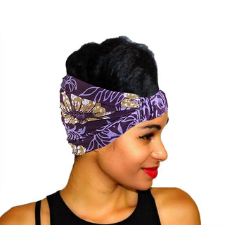 Buy 184b-ye-pl African Pattern Print Headband