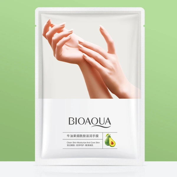 5 Pairs BIOAQUA Avocado Hand Mask Moisturizing Exfoliating Firming Nourishing Hand Masks Hands Skin Care Products