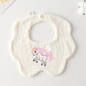 Cotton Gauze Baby Print Bibs Infant Bib