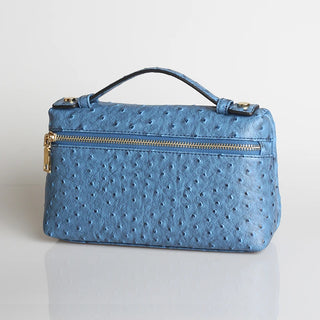 Buy ostr-falme-blue-l Snake Pattern Clutch Make Up Bags