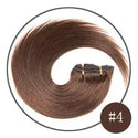 Doreen 10 12 14 16 Malaysia Short Double Weft Clip in Human Hair Extensions Thick 100% Straight Hair Clip in Extensions 7 Pieces