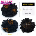 Afro Puff Drawstring Ponytail Extension Synthetic Kinky Curly Ponytail Hair Chignon Dreadlock Buns Afro Puff for Black Women