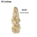 BENEHAIR Fake Ponytail Claw on Ponytail Long Wavy Clip in Hair Extension Hair Synthetic Hairpiece for Women Pony Tail Fake Hair