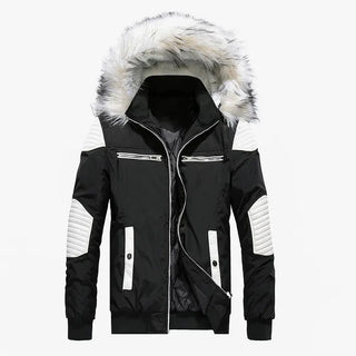 Buy black 2023 New Men Winter Jackets and Coats Mens Warm Casual Mens Winter Coat Fashion Streetwear Male Overcoat Parka Hombre ABZ500