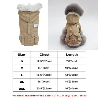 Buy 190-kh Cool Dog Leather Jacket Coat Warm Winter Pet Clothing Outfit French Bulldog Clothes Coats for Small Medium Dogs