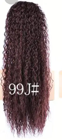 Blice Synthetic Afro Kinky Curly Hairpiece Ponytail 18" Drawstring Ponytail Extensions Hairpieces With Two Plastic Combs