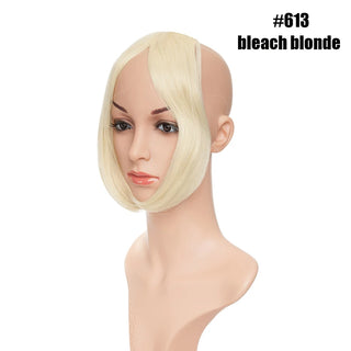 Buy bleach-blonde BENEHAIR Bangs Clip in Middle Part Bangs Hairpieces Synthetic Clip in Hair Extension Top Hair Piece for Women Fake Hair