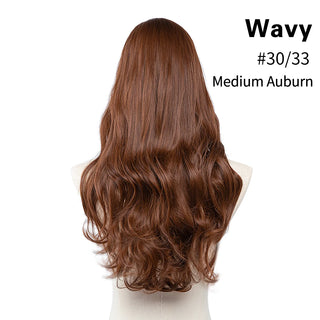 Buy honey-brown U-Part Synthetic Clip in Hair Extension