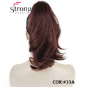 12" Dual Use Curly Styled Clip in Claw Ponytail Hair Extension Synthetic Hairpiece 125g With a Jaw/Claw Clip