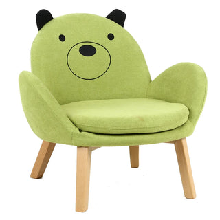 Buy green-bear Children Bedroom Back Sofa Seat for Dormitory Baby Learning Cartoon Shape Mini Sofas Kids Furniture Lazy Sofa Chair With Armrest