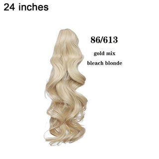 Buy 8661324inch BENEHAIR Fake Ponytail Claw on Ponytail Long Wavy Clip in Hair Extension Hair Synthetic Hairpiece for Women Pony Tail Fake Hair