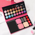 33 Colors Makeup Kit Eyeshadow Powder Blush Lipstick Pallets Long Lasting Girl Pan With Mirror Beginner Plate Cosmetics Makeup