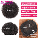 Afro Puff Drawstring Ponytail Extension Synthetic Kinky Curly Ponytail Hair Chignon Dreadlock Buns Afro Puff for Black Women