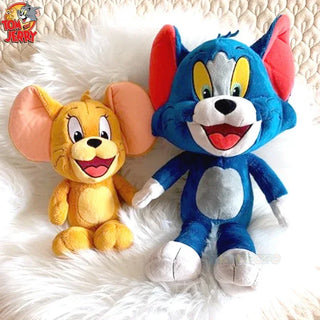 Anime Tom and Jerry Plush Toy Cartoon Movie Figures Cat Mouse Cute Plushies Stuffed Animal Doll Toys for Kids Gift Free Shipping