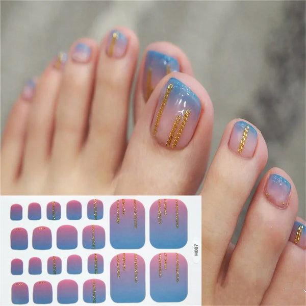 22Tips/Sheet Toenail Sticker