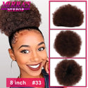 Afro Puff Drawstring Ponytail Extension Synthetic Kinky Curly Ponytail Hair Chignon Dreadlock Buns Afro Puff for Black Women