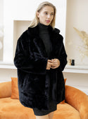 2022 Autumn Winter New Women Faux Fur Coat Elegant Fluffy Thick Warm Artificial Fur Coats