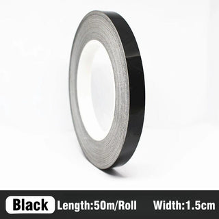 Buy 1-5cm-black 50M Self-Adhesive Tile Sticker Tape Gold Silver Floor Waterproof Wall Gap Sealing Strip Tile Beauty Seam Sticker Home Decoration