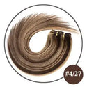 Doreen 10 12 14 16 Malaysia Short Double Weft Clip in Human Hair Extensions Thick 100% Straight Hair Clip in Extensions 7 Pieces