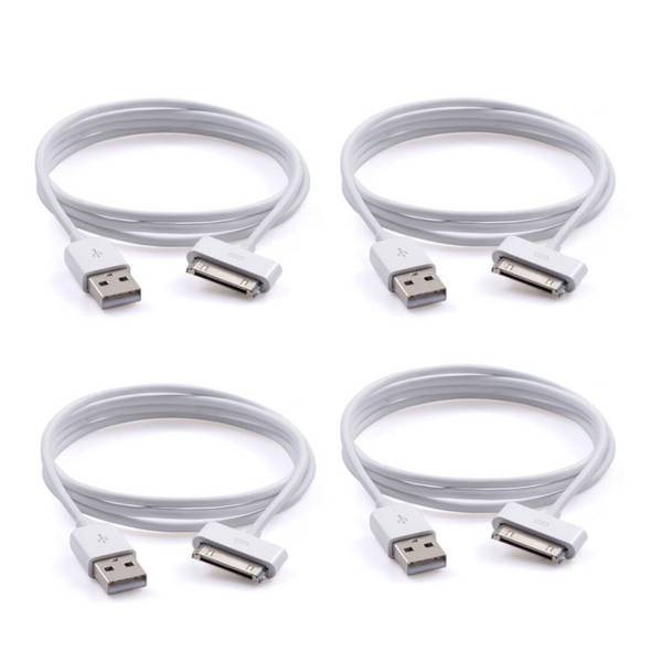 3Ft/6Ft 30-Pin USB Charger Cable Cord Compatible to Charge iPhone 4 4S iPod 4th