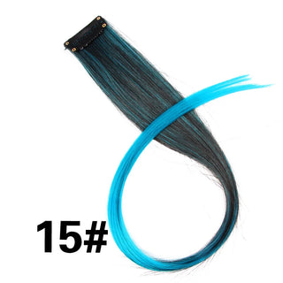 Buy 15 Alileader Clip on Hair Extension 57Color Ombre Straight Hair Extension Clip in Hairpieces High Temperature Faber Hair Pieces