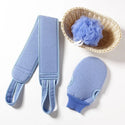 Body Cleaning Cloth, Soft Brush, Home Hotel Bathroom Shower Ball, Back Scrubber Set, Skin Scrub Towel, Bath Gloves 3 Pieces