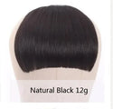 Brazilian Human Hair Blunt Bangs Clip in Human Hair Extension Non-Remy Clip on Natural Fringe Hair Bangs Neat Bang Hairpieces