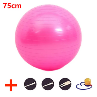 Buy 75cm-pink 45-95cm Anti-Burst Yoga Ball Thickened Exercise Ball for Pilates Balance Stability Workout Pregnancy Birthing Physical Therapy