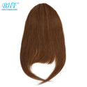 BHF Human Hair Bangs 8inch 20g Front 3 Clips in Straight Remy Natural Human Hair Fringe All Colors