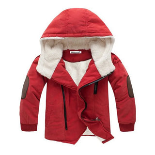 Buy red Boys Blue Winter Coats &amp; Jacket Kids Zipper Jackets Boys Thick Winter Jacket High Quality Boy Winter Coat Kids Clothes