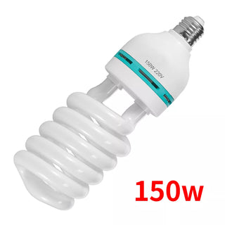 Buy 150w 150W Photographic Lighting LED Bulbs 135W 45W E27 Base 5500K Lamp Daylight Bulb for Photo Studio Softbox Lighting Equipment