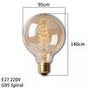 Dimmable Edison Light Bulb E27 40W 220V Retro Vintage Edison Bulb Incandescent Ampoule Bulbs Vintage Edison Lamp Retro Light