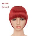 BENEHAIR Fake Bangs Synthetic Blunt Bang Clip in Hair Extension Women Blunts Fringe Hair Black Brown Bangs 2 Clips In