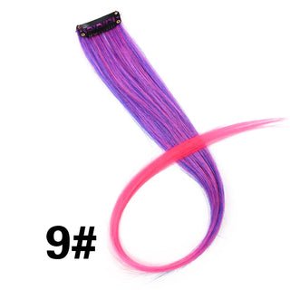 Buy 9 Alileader Clip on Hair Extension 57Color Ombre Straight Hair Extension Clip in Hairpieces High Temperature Faber Hair Pieces